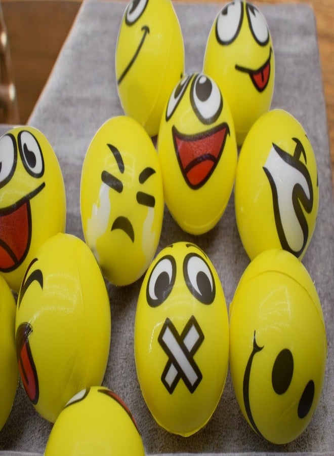 Asera 12 Pcs Soft Foam Sponge Balls with Multiple Face Expressions Fun for Kids Play Light Weight- Boys/Girls/Kids Birthday Return Gifts - Image 3